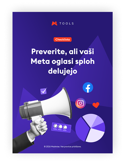 Checklista: preverite in optimizirajte vaše Meta Ads