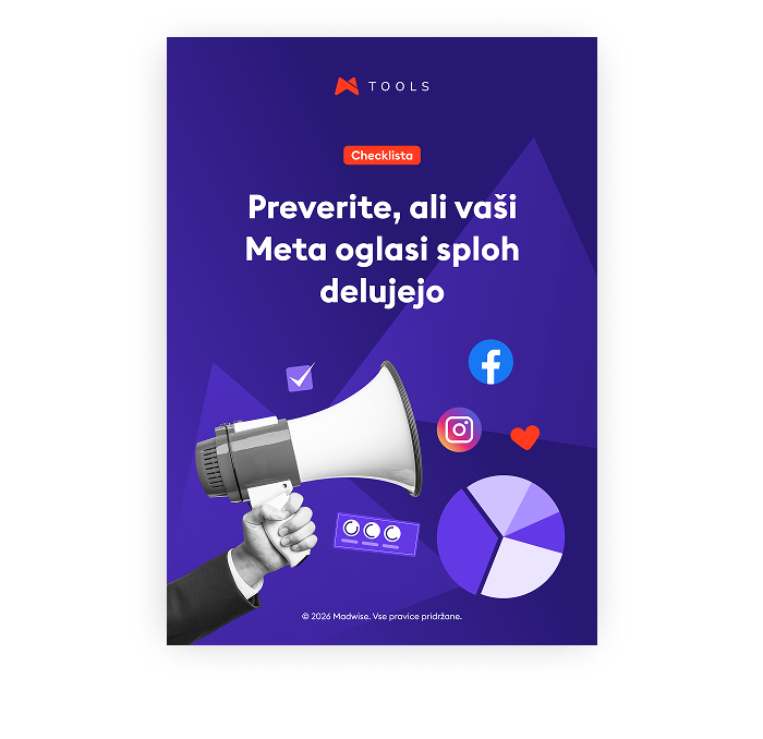 Checklista: preverite in optimizirajte vaše Meta Ads