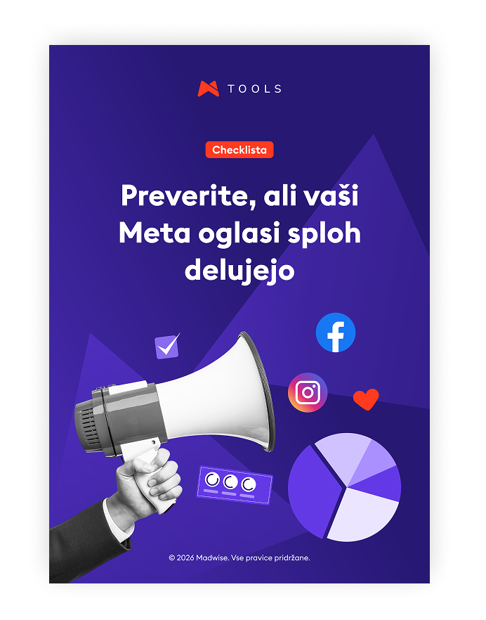 Checklista: preverite in optimizirajte vaše Meta Ads