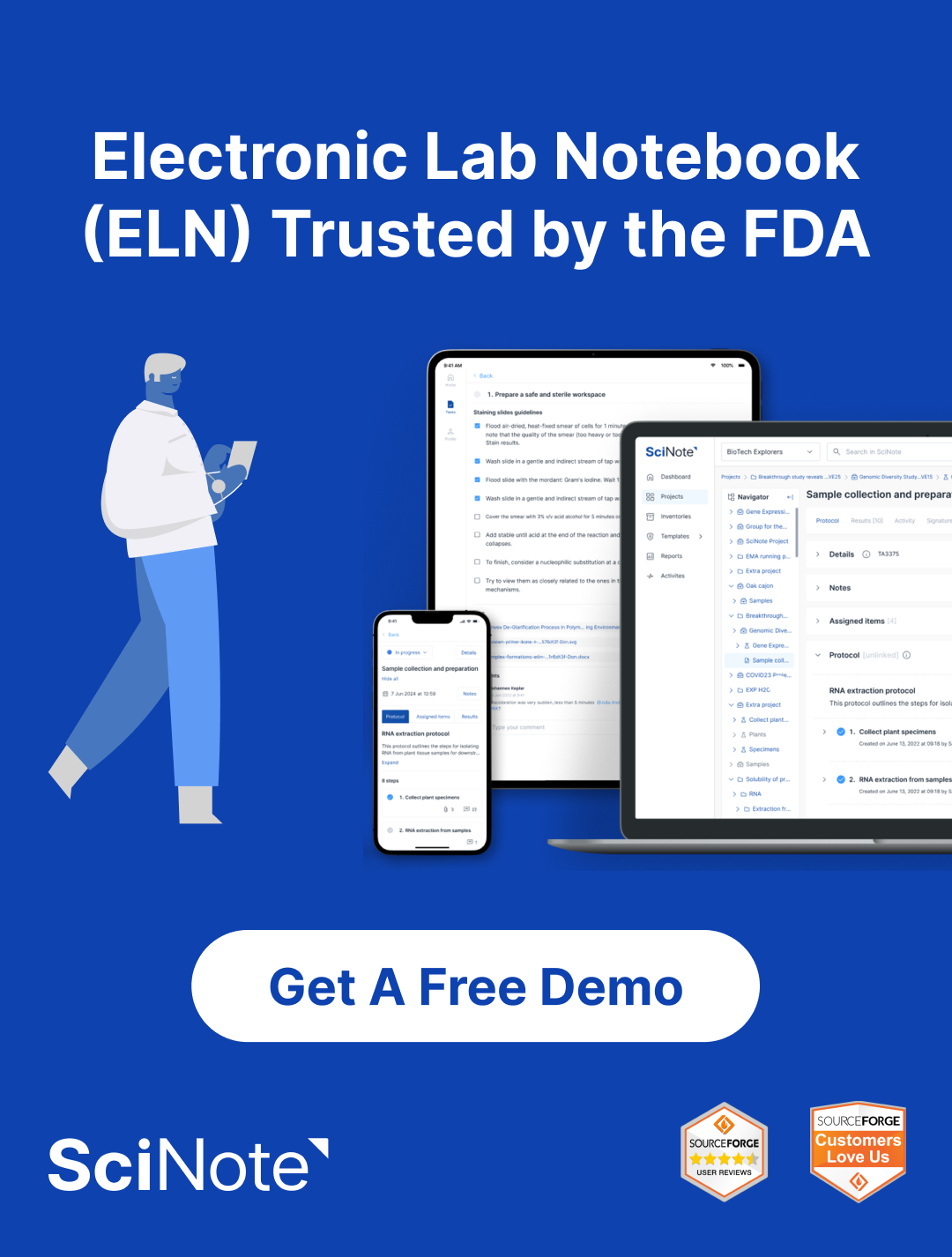 SciNote 2025 ad creative