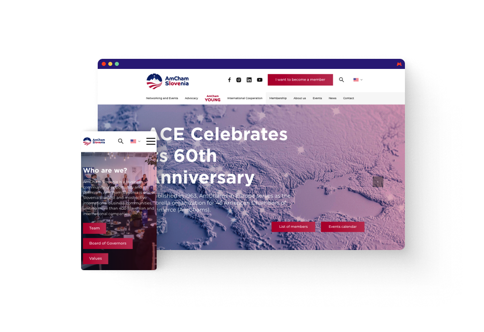 AmCham Slovenia – spletna vizitka sodobne poslovne skupnosti