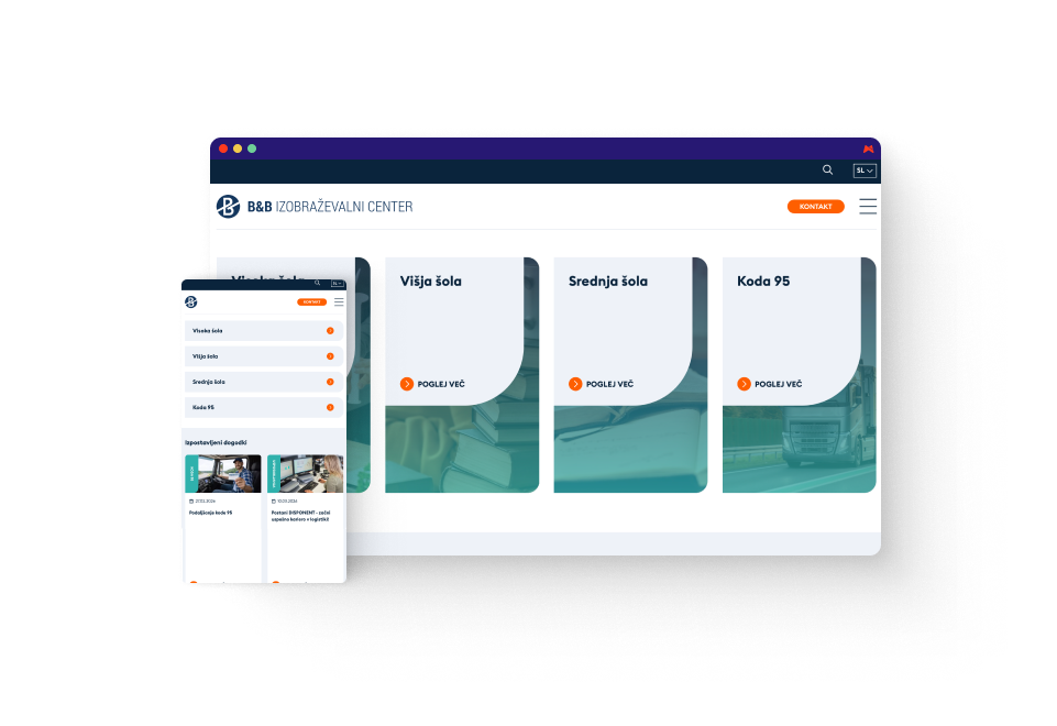 B&B – prenovljena uporabniška izkušnja za izobraževalni center z dolgoletno tradicijo