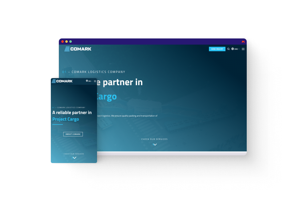 Comark d.o.o. – celovita digitalna predstavitev za specialistično logistiko in izredne prevoze