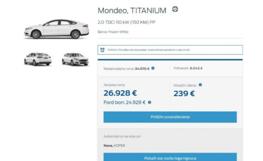 Ford Prva izbira dizajn