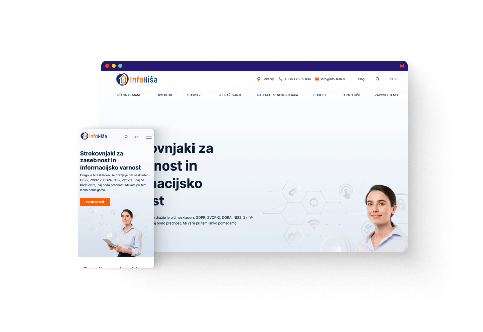 Info hiša – digitalna rešitev za strokovnjake varstva podatkov in informacijske varnosti
