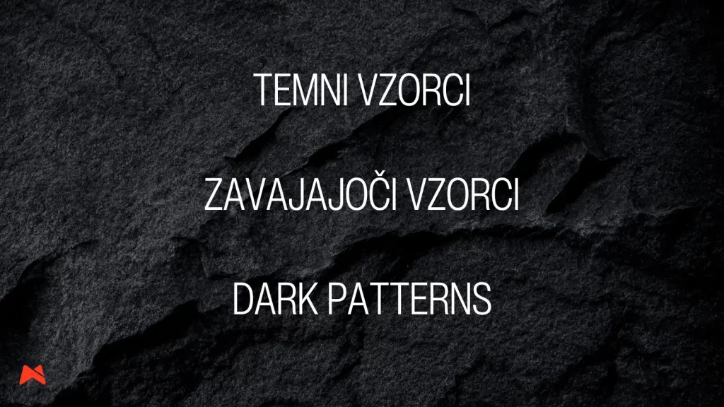 dark patterns ali temni vzorci v marketingu