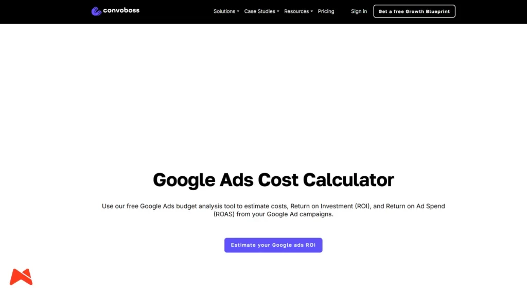 Vsebinski marketin primer: kalkulator za oceno Google Ads budžeta kot lead magnet