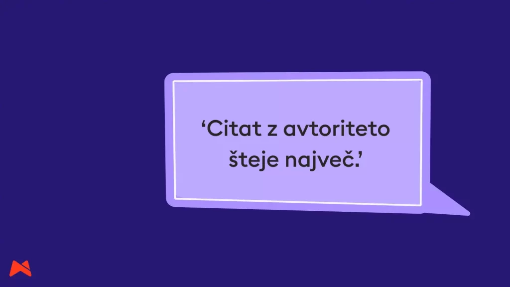 reference v SEO blogu kot primer dobre uporabe citata