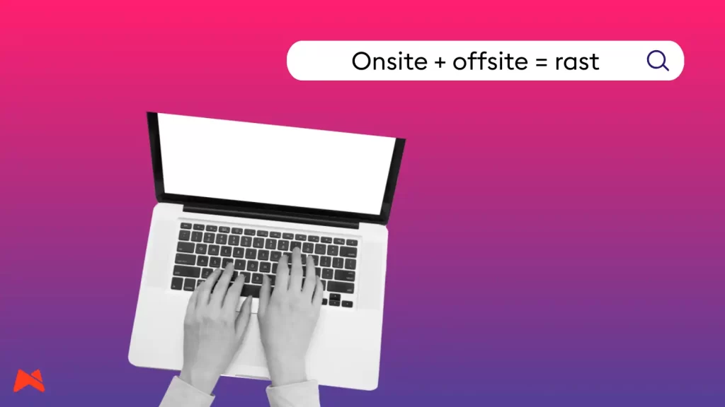 prikaz onsite in offsite optimizacije za SEO marketing