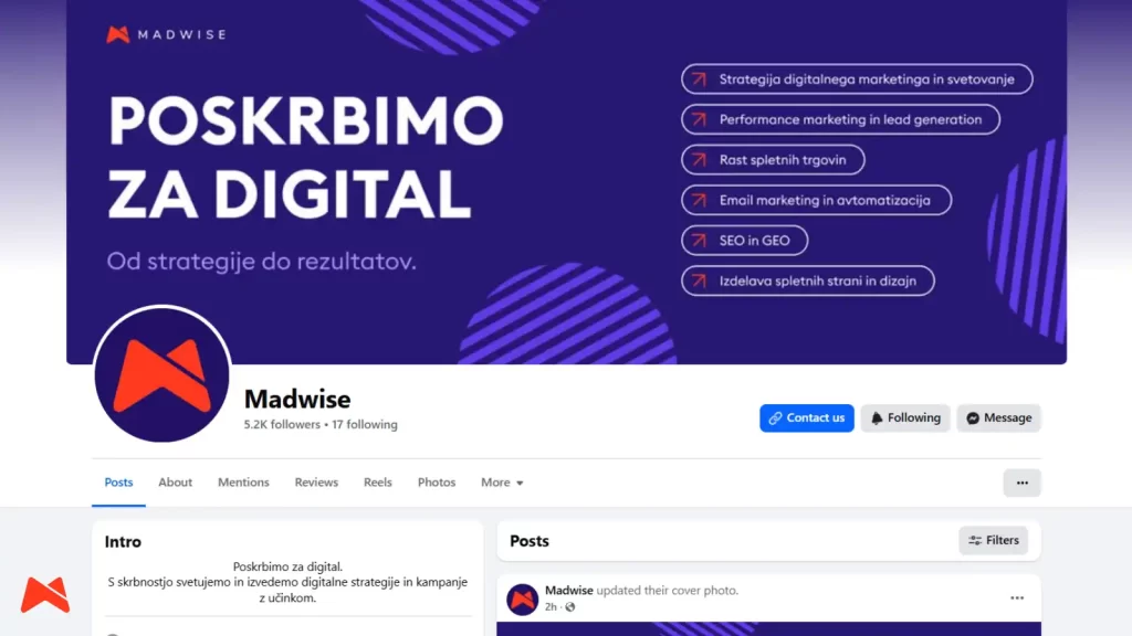 Facebook skupina in Instagram objave v B2B strategiji