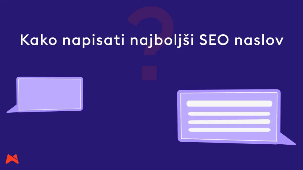 SEO naslov prikazan v Googlu med rezultati