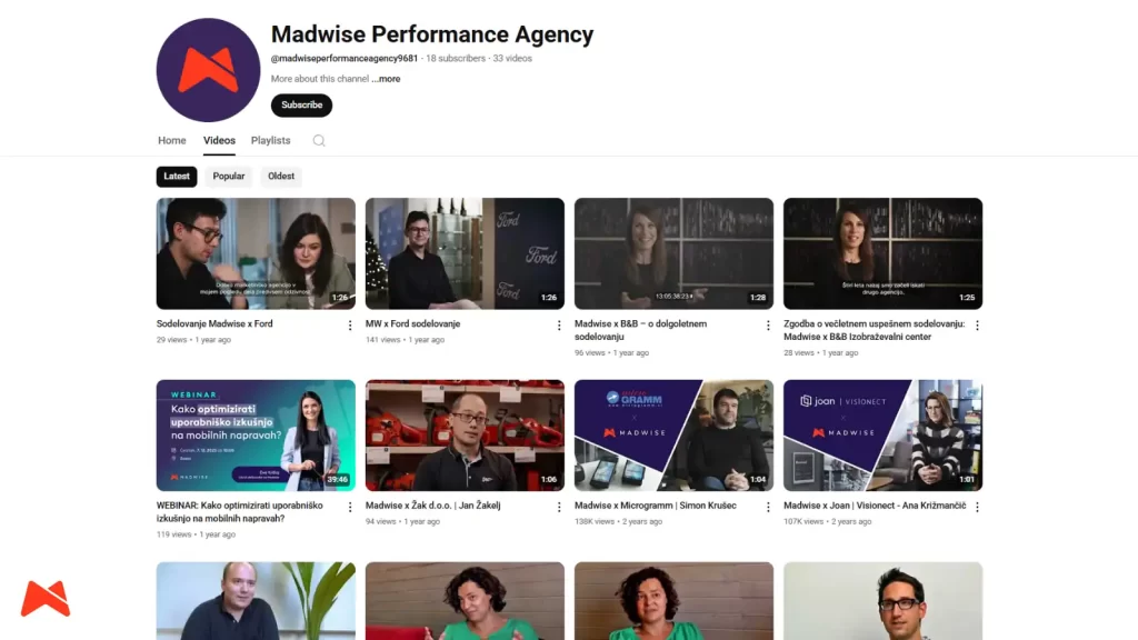 YouTube webinar in TikTok kratki posnetki v B2B