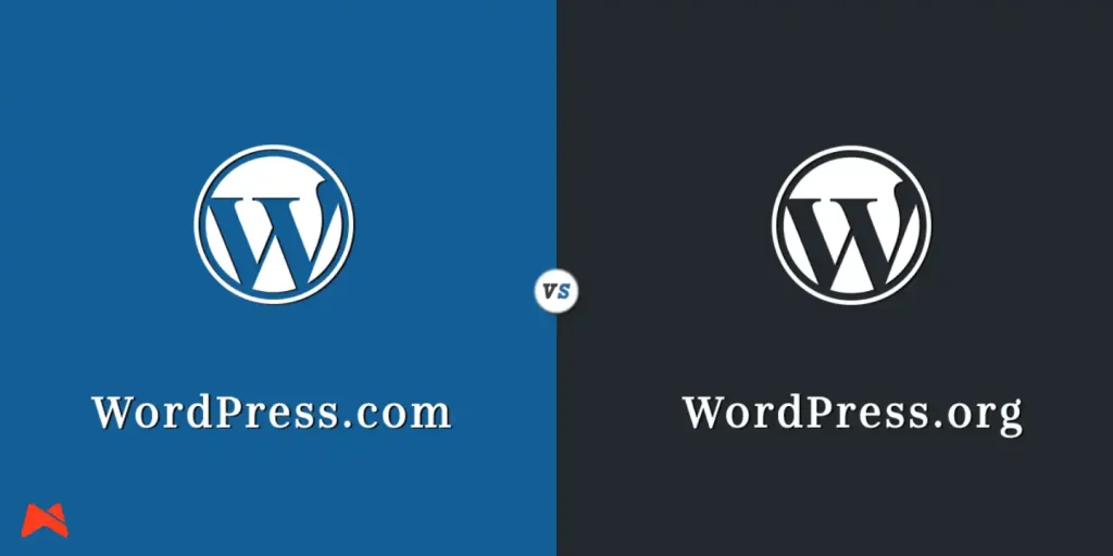 logotipa WordPress.com in WordPress.org za primerjavo platform