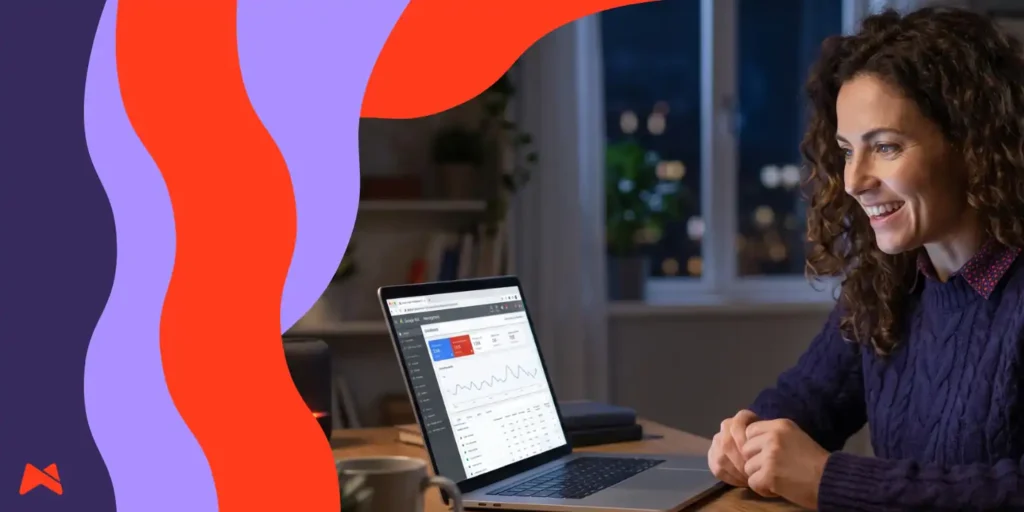 Podjetnik spremlja povpraševanja iz kampanje Google oglaševanja za mala podjetja
