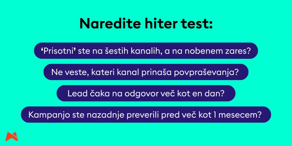 Hitri samotest napak pri marketingu malih podjetij